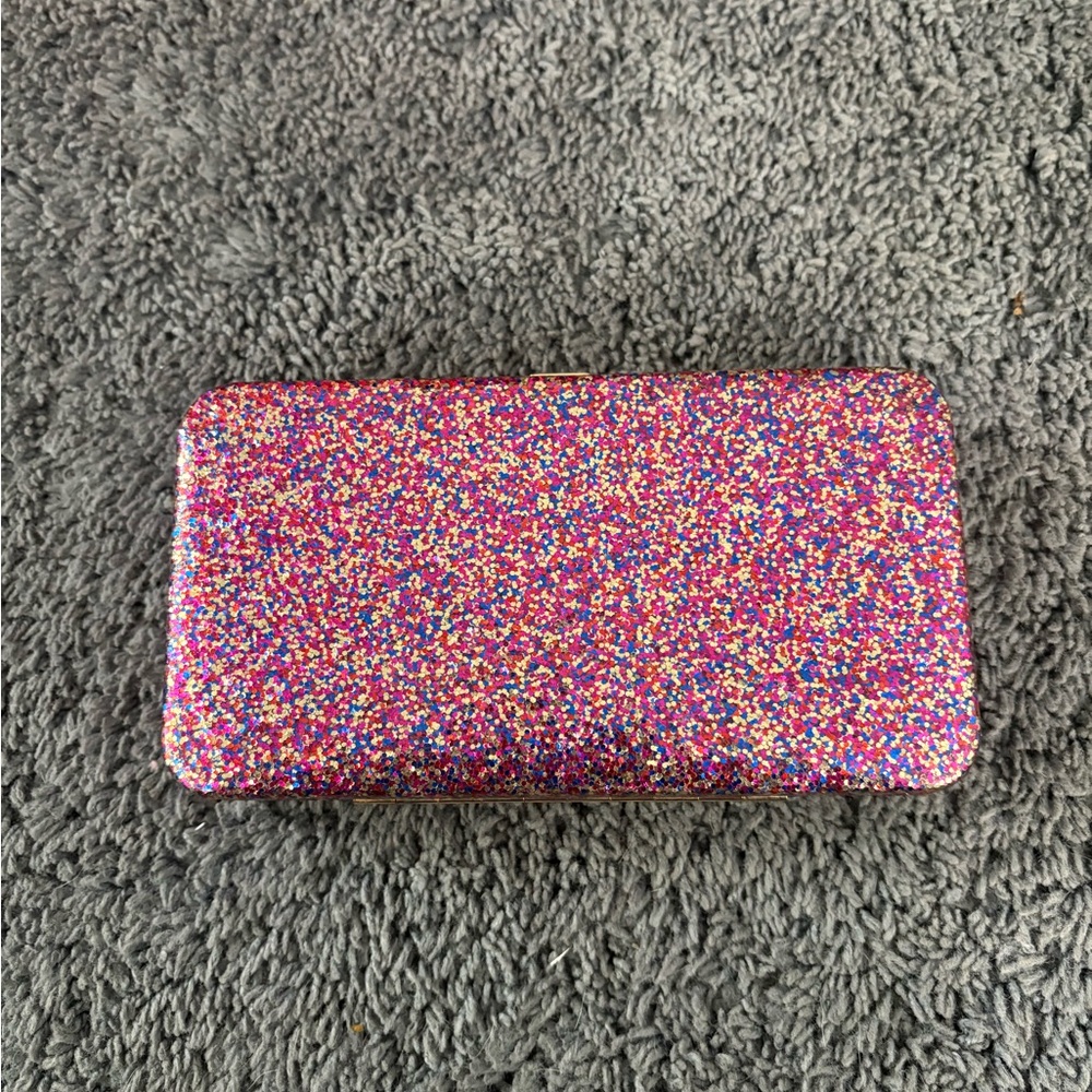 NWOT tarte hardcover glittery case with slots and a small mirror